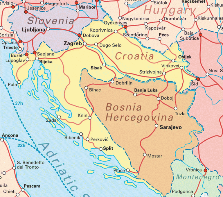 Interrail Routes For Croatia Map 768x678 