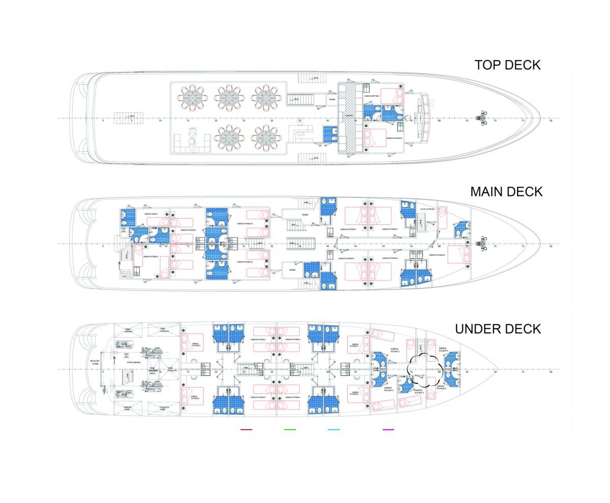 MV Admiral Deck Plan