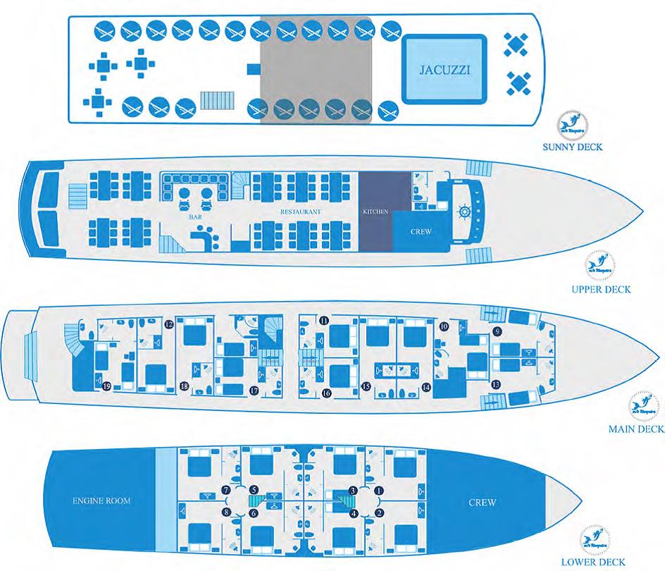 MV Kleopatra Deck Plan