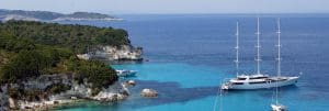 International Small Cruise Ship MS Panorama in Greece