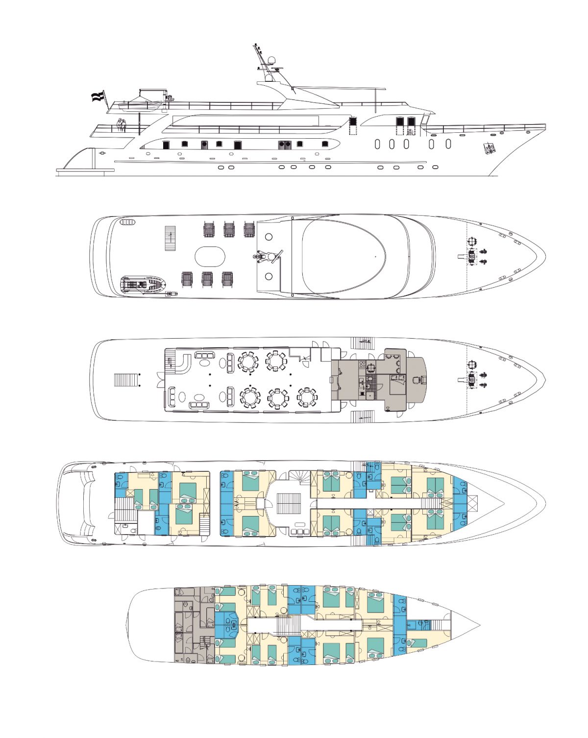 MV Maritimo Deck Plan
