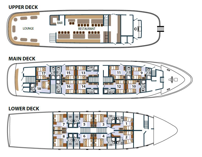 MS Princess Aloha Deck Plan