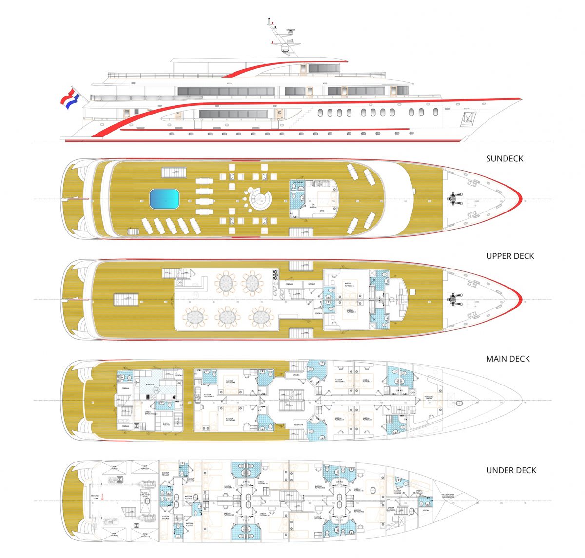 MV Riva Deck Plan