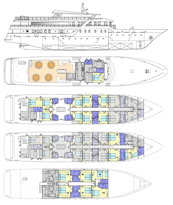 MV Nautilus Deck Plan