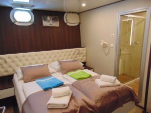 MS Invictus Cabin Double Bed Lower Deck