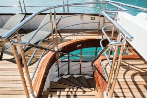 MS Aurelia stairs from sundeck