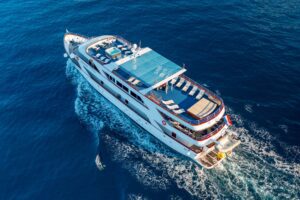 Aerial View Sundeck - MS Kapetan Bota Deluxe Croatia Cruise Ship