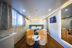 MS Adriatic Blue Main Deck Cabin DBL Twin Flex-beds