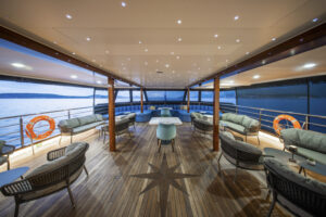 MS Adriatic Blue Outdoor Lounge Upper Deck