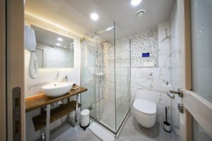 MS Adriatic Blue Private Ensuite Bathroom