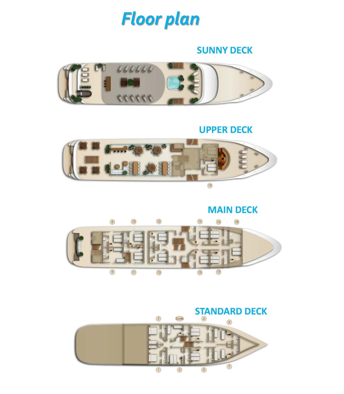 MS Princess Deck Plan