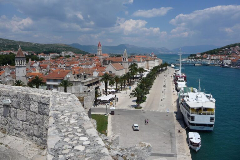 Trogir port and Old Town waterfront