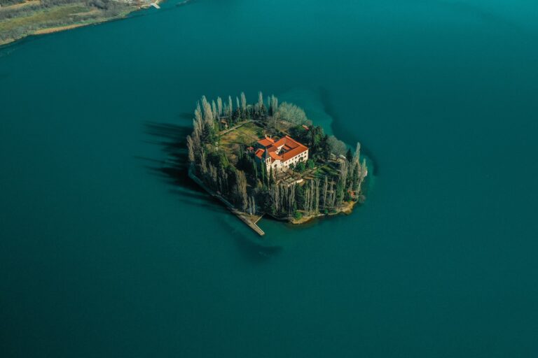 Visovac Island monastery in Krka National Park