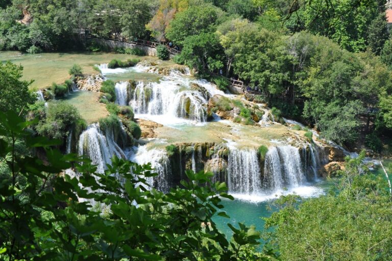 Waterfalls and greenery in Krka National Park